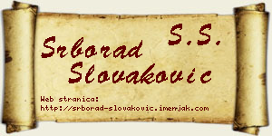 Srborad Slovaković vizit kartica